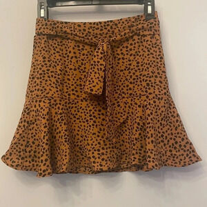 Animal Print Mini Skort